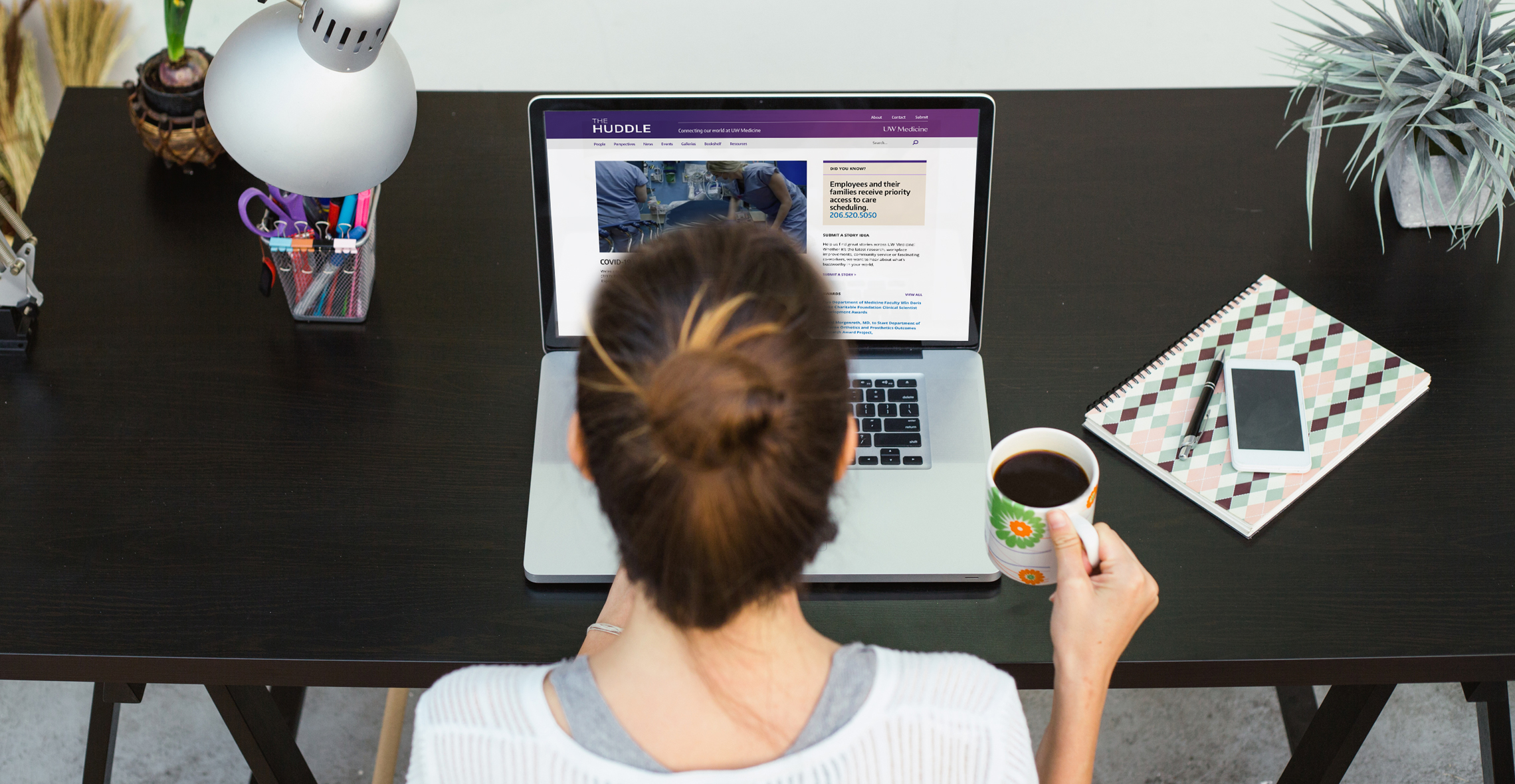 worker at desk