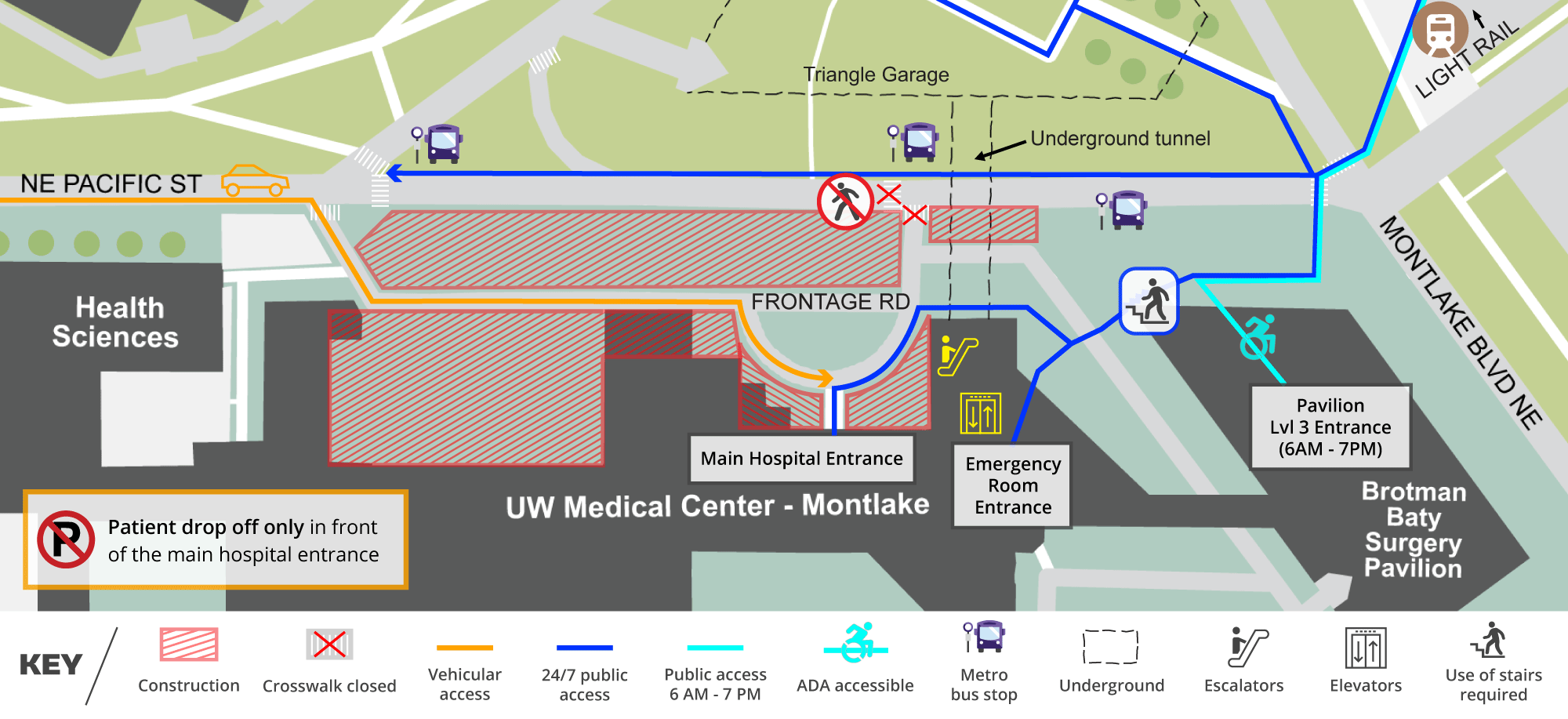 Map of the detour update