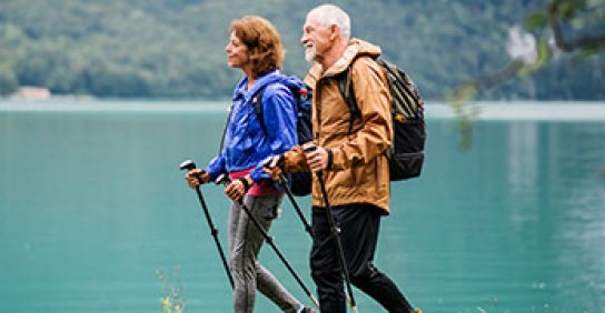 Man and Woman hiking