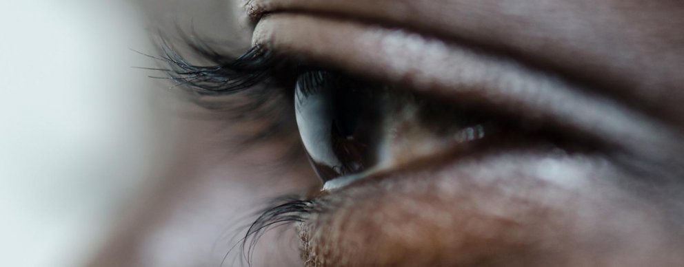 close up of human eye